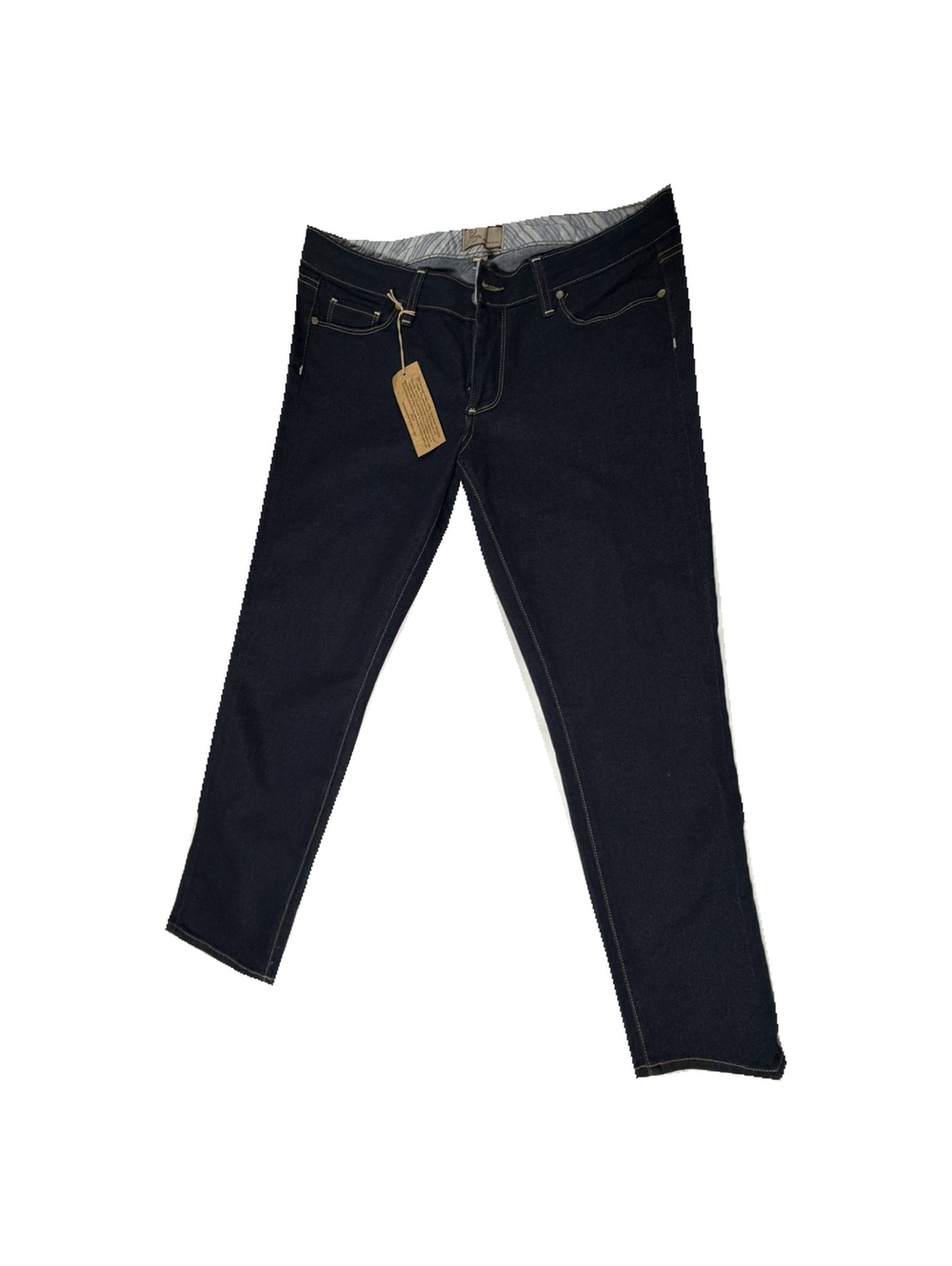 PAIGE Skyline Peg Jeans Size 30 Dark Blue Stretch Denim